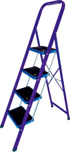 Стремянка стальная с  широкой ступенью АЛЮМЕТ 5 ступени  (арт. MK805C) от магазина ЛесКонПром.ру