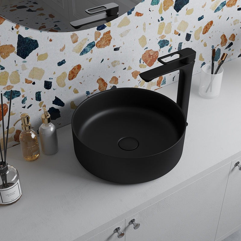 Раковина-чаша Iddis Ray 35.5 RAYBM03i27 Черная матовая от магазина ЛесКонПром.ру