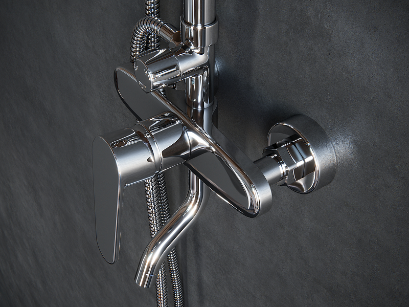 Душевая система Laguraty 17059 Хром от магазина ЛесКонПром.ру