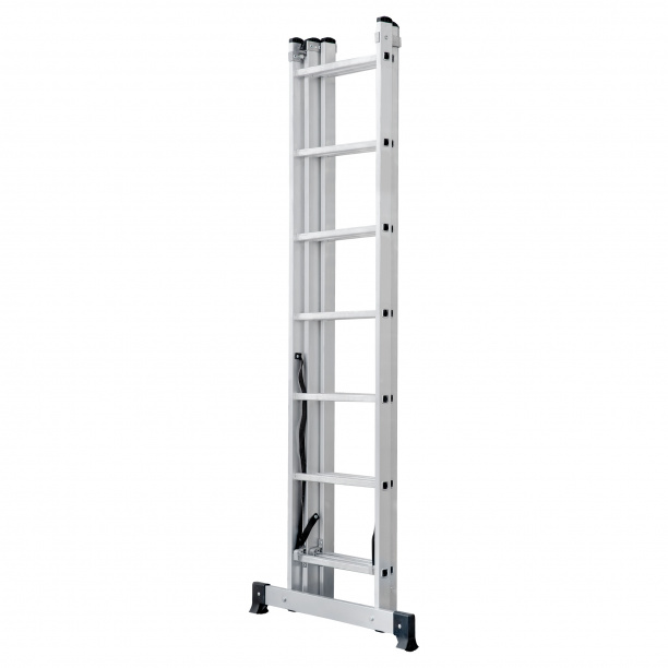 Лестница трехсекционная Новая Высота алюминиевая 7 ступеней от магазина ЛесКонПром.ру