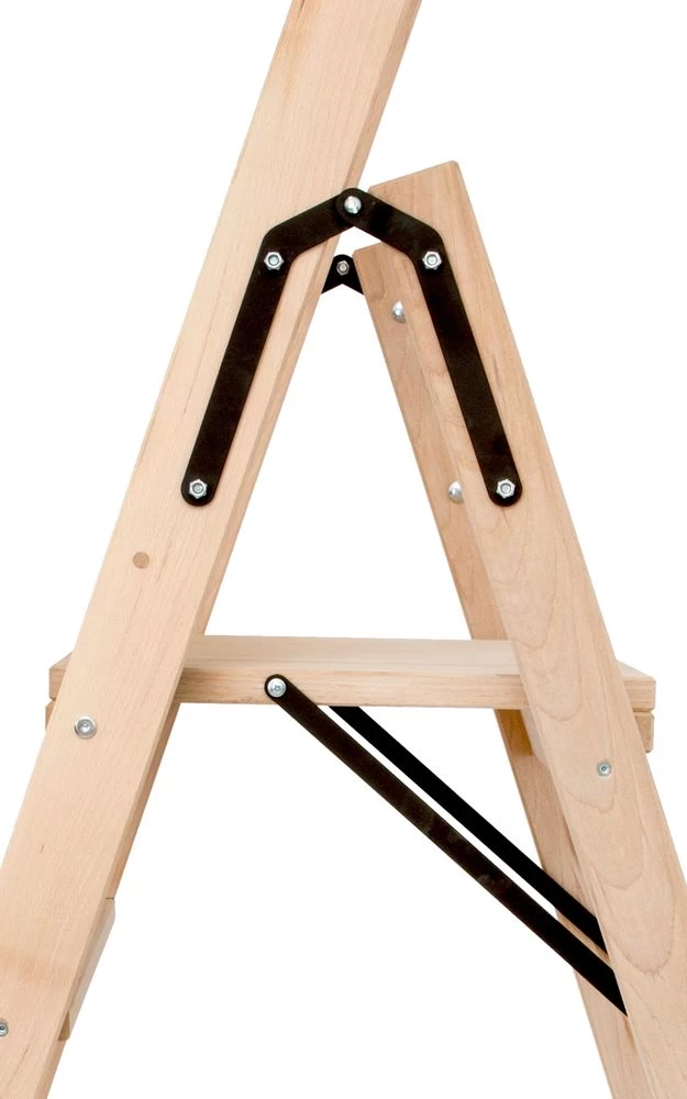 Стремянка деревянная односторонняя со ступенями Hoz-Block Электрик 6 ступеней (арт. СДЭ-6) от магазина ЛесКонПром.ру