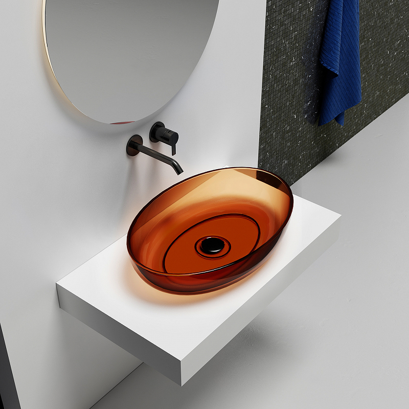 Раковина-чаша Abber Kristall 60 AT2801Opal Коричневая от магазина ЛесКонПром.ру