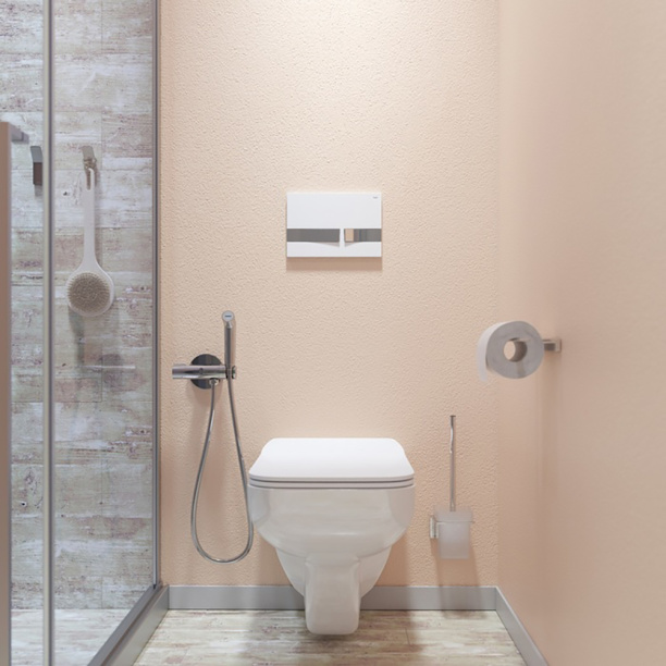 Кнопка для инсталляции IDDIS Unifix белый, хром от магазина ЛесКонПром.ру