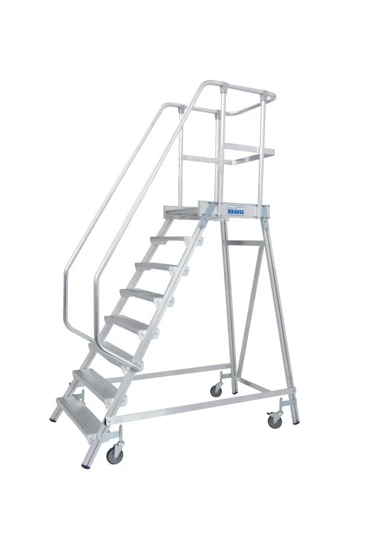 Односторонняя передвижная лестница с платформой STABILO 8 ступеней KRAUSE арт.820181 от магазина ЛесКонПром.ру