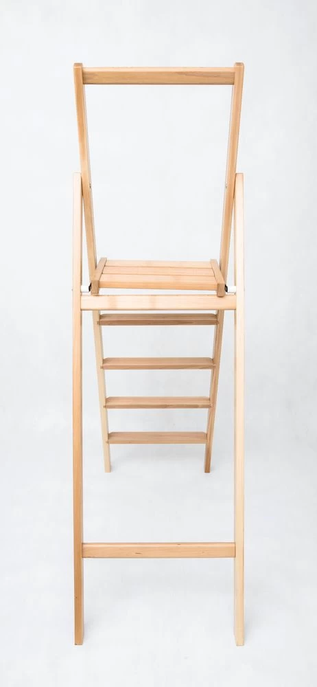 Стремянка деревянная Hoz-Block Батя 4 ступени Светлая (арт. СДБ-4С) от магазина ЛесКонПром.ру