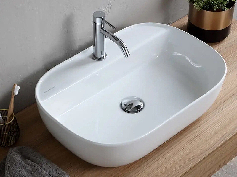 Раковина Scarabeo Glam 56 1804 Белая от магазина ЛесКонПром.ру