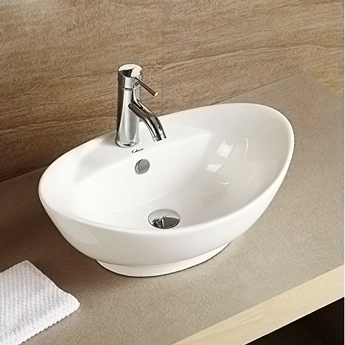 Раковина Mira MR-8001 белая от магазина ЛесКонПром.ру