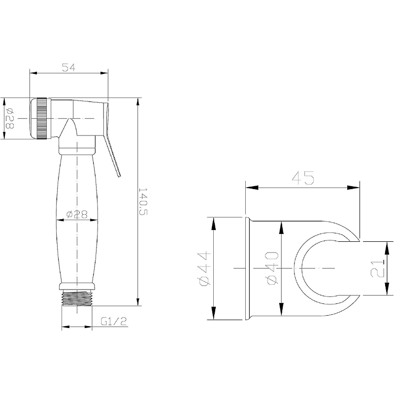 Гигиенический душ ESKO BH3in1 Бронза Сатин от магазина ЛесКонПром.ру