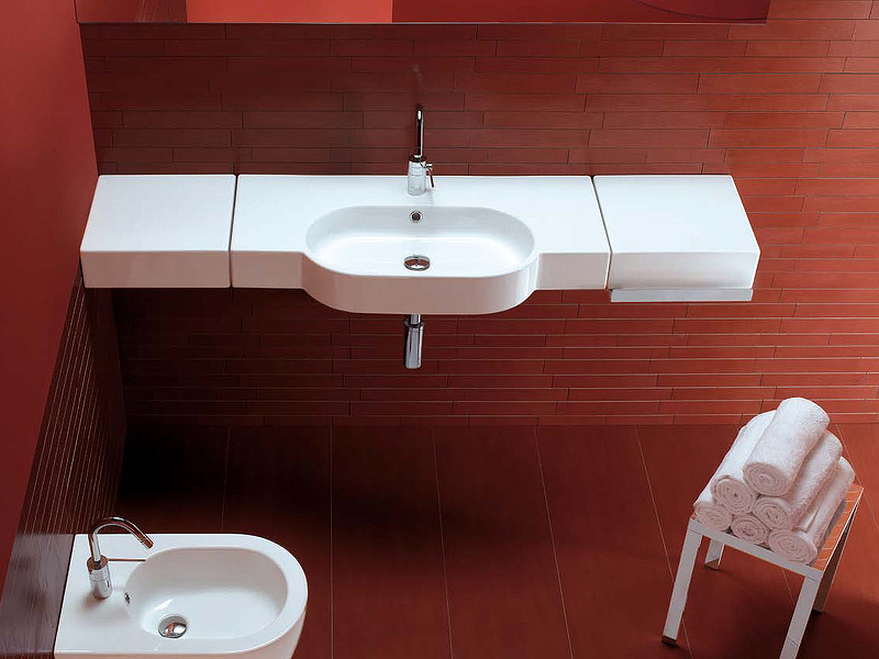 Раковина Hatria Area 81 Y0UP01 Белая от магазина ЛесКонПром.ру