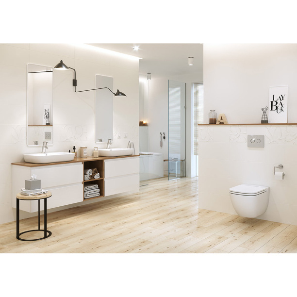 Кнопка для инсталляции Cersanit ACCENTO хром от магазина ЛесКонПром.ру