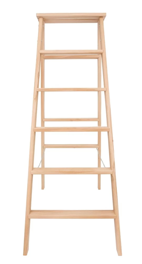 Стремянка двухсторонняя деревянная со ступенями Hoz-Block Штукатур 2x6 ступеней (арт. СДДШ-6) от магазина ЛесКонПром.ру