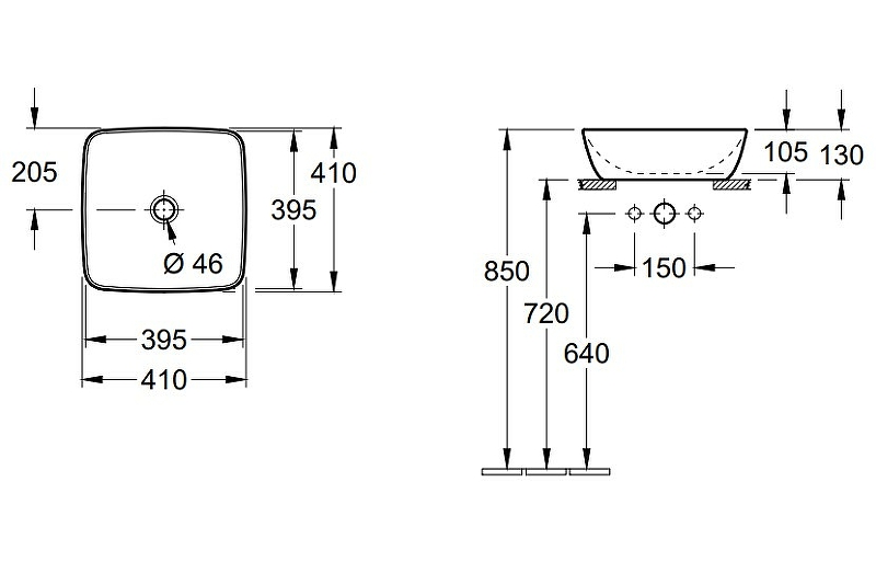 Раковина-чаша Villeroy&Boch Artis 41 41784101 Альпийский белый от магазина ЛесКонПром.ру
