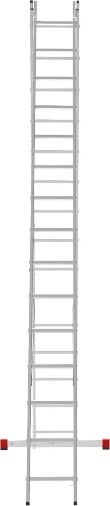 Лестница алюминиевая двухсекционная полупрофессиональная Новая Высота 2x15 арт. 2220215 от магазина ЛесКонПром.ру