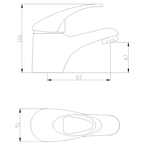 Смеситель для раковины FLUMEN Ems от магазина ЛесКонПром.ру