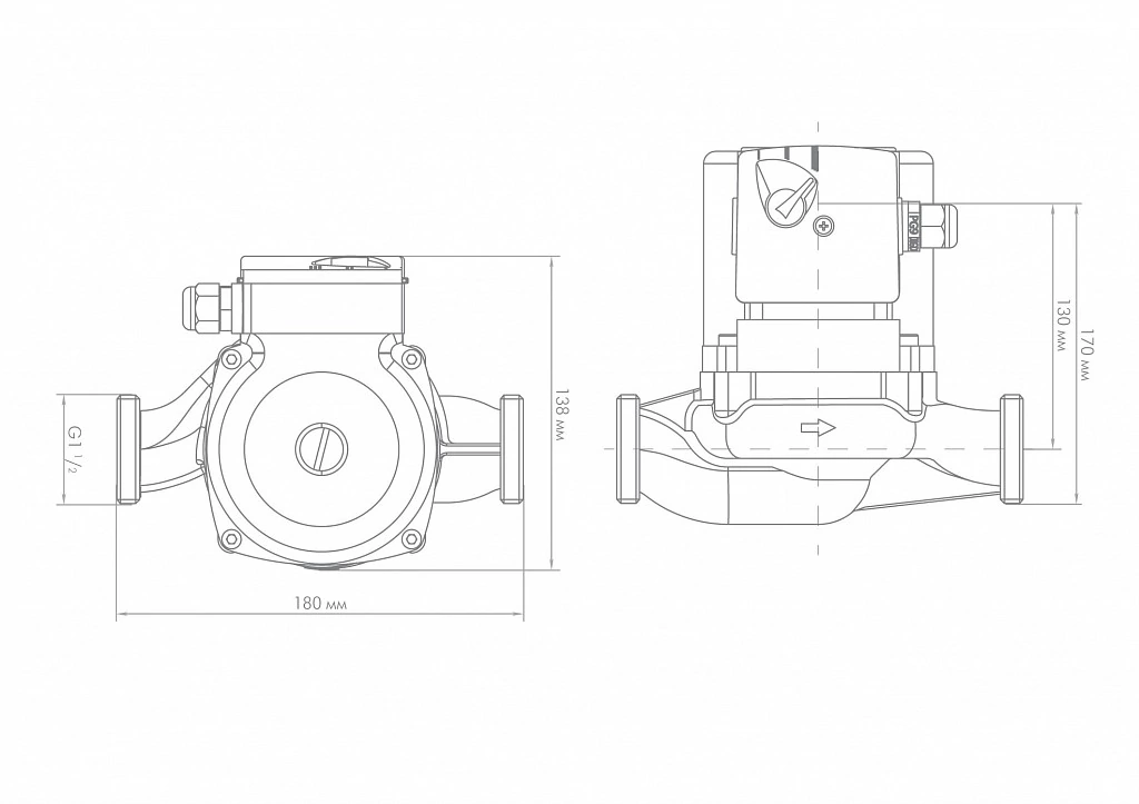 Насос Джилекс «ЦИРКУЛЬ» 25/80 в Москве от магазина ЛесКонПром.ру
