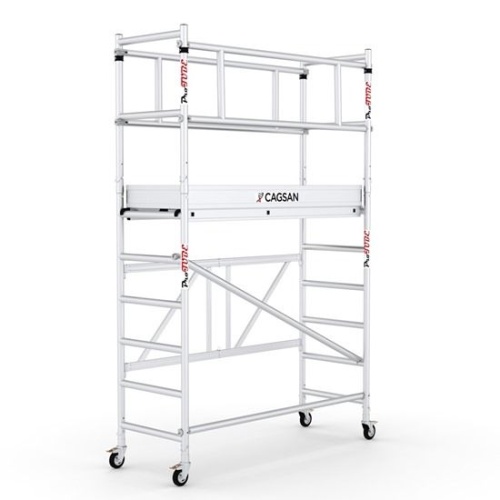 Вышка-тура алюминиевая CAGSAN  ProTUBE 60Х180, рабочая высота 3м80см(F180) от магазина ЛесКонПром.ру