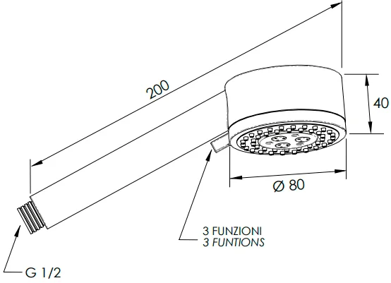 Душевая лейка Remer 319MOX от магазина ЛесКонПром.ру