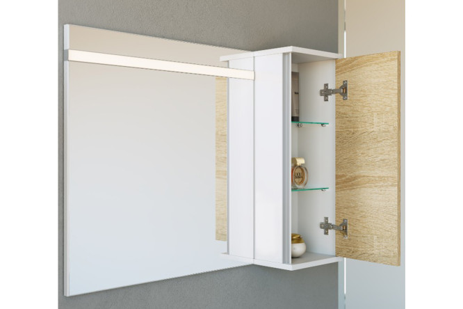 Панель с зеркалом AQWELLA Майами 80364875 от магазина ЛесКонПром.ру