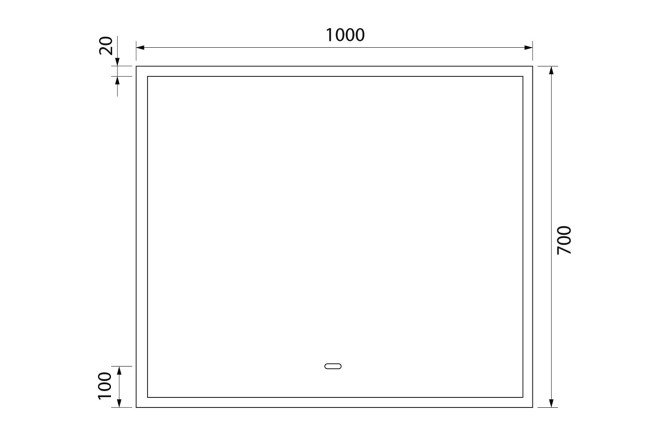 Зеркало с подсветкой IDDIS Slide 80548802 от магазина ЛесКонПром.ру
