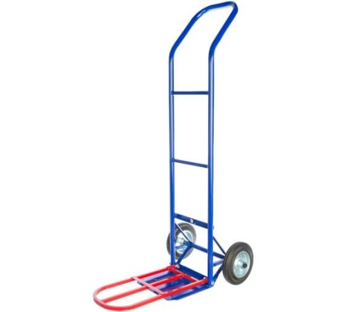 Тележка грузовая двухколесная с откидной полкой КГ 250 П. г\п 250 кг 615x1245x852  RUSKLAD колеса литые Ø250 мм от магазина ЛесКонПром.ру