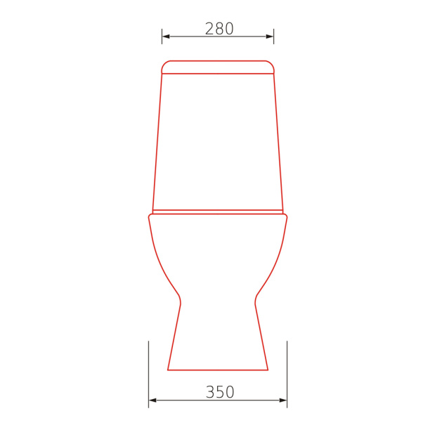 Унитаз-компакт Gesso W102 с сиденьем от магазина ЛесКонПром.ру