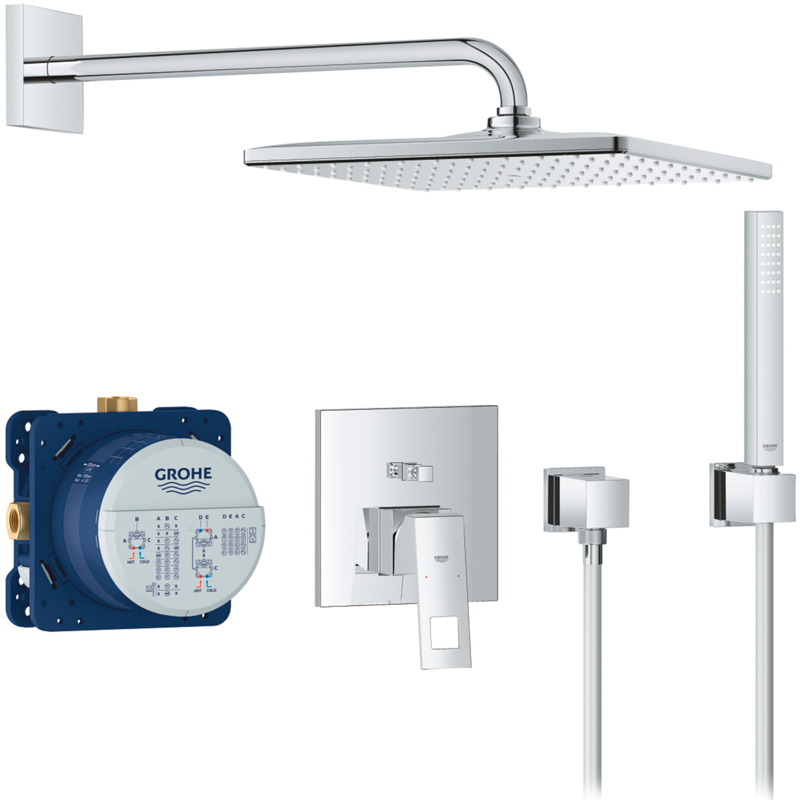 Душевая система Grohe Eurocube 25238000 Хром от магазина ЛесКонПром.ру
