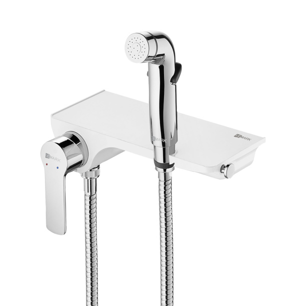 Гигиенический душ LEMARK встраиваемый хром, белый от магазина ЛесКонПром.ру