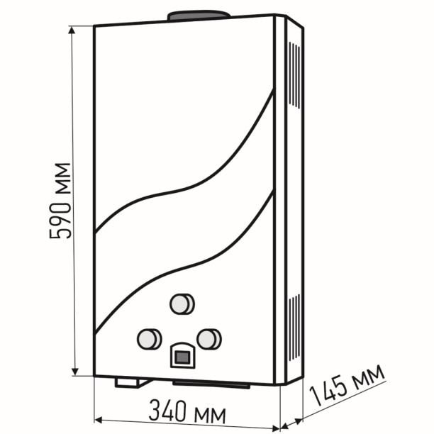 Газовая колонка Oasis 20 кВт 10 л/мин от магазина ЛесКонПром.ру