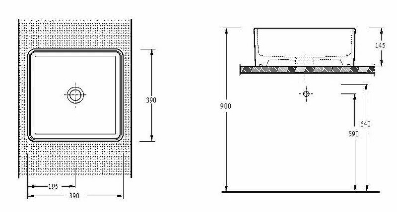Раковина-чаша beWash Ontario 39 35391001 Белый глянец от магазина ЛесКонПром.ру