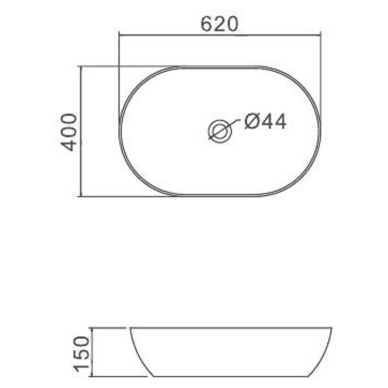 Раковина-чаша Gappo 62 GT302 Белая от магазина ЛесКонПром.ру