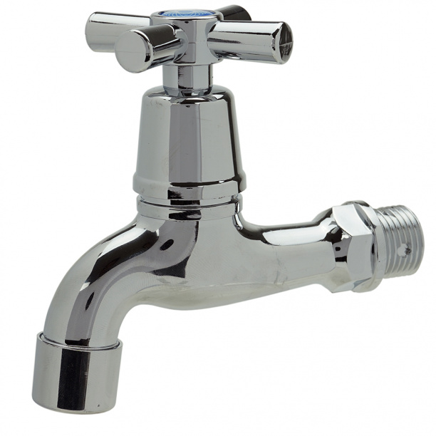 Садовый кран 1/2" пластик/хром от магазина ЛесКонПром.ру