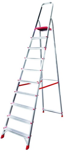 Стремянка алюминиевая профессиональная Новая Высота 10 ступеней (арт. 3110110) от магазина ЛесКонПром.ру