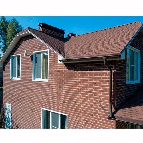 Фасадная плитка ТЕХНОНИКОЛЬ Hauberk Красный Кирпич от магазина ЛесКонПром.ру