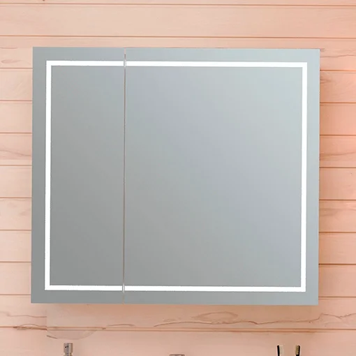 Зеркало-шкаф Emmy Родос 80 с подсветкой от магазина ЛесКонПром.ру