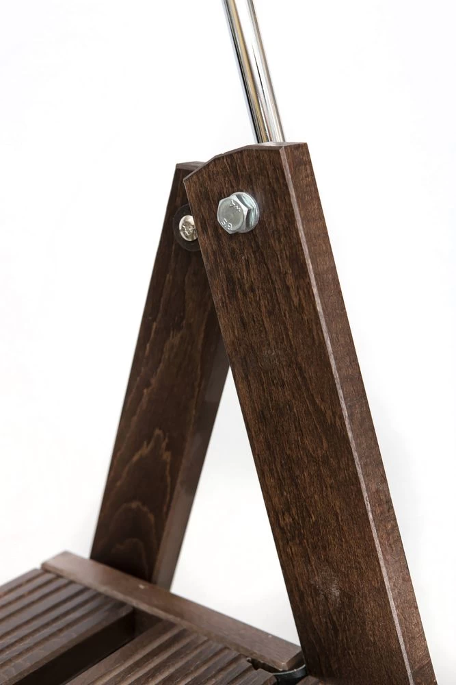 Стремянка деревянная Hoz-Block Серж 6 ступеней Венге (арт. СДР-6В) от магазина ЛесКонПром.ру