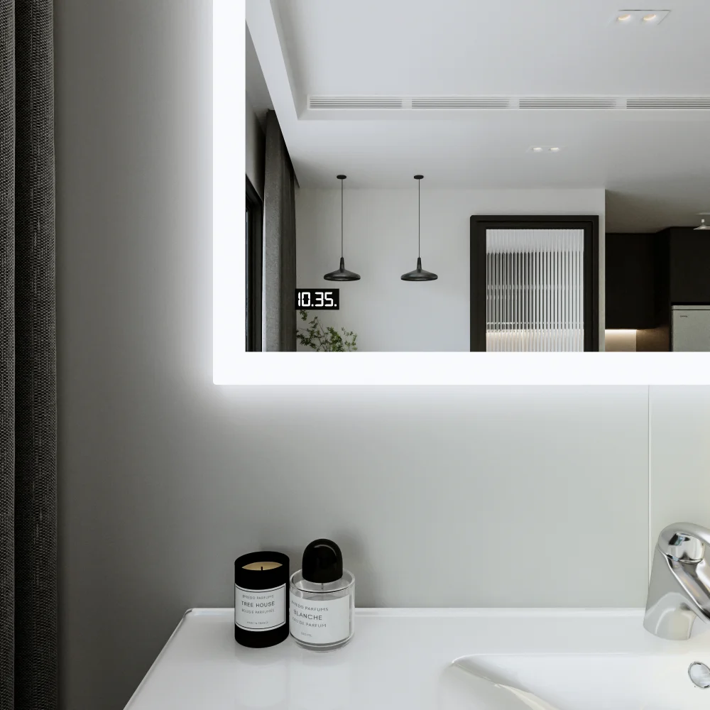 Зеркало Бриклаер Вега 125 с подсветкой от магазина ЛесКонПром.ру