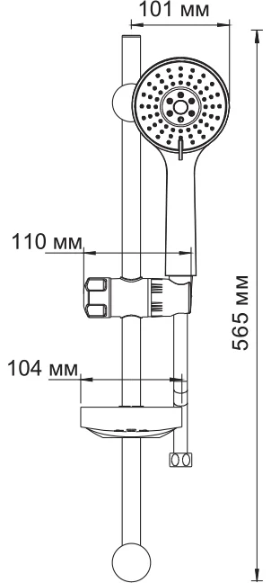Душевой гарнитур Wasserkraft A005 от магазина ЛесКонПром.ру