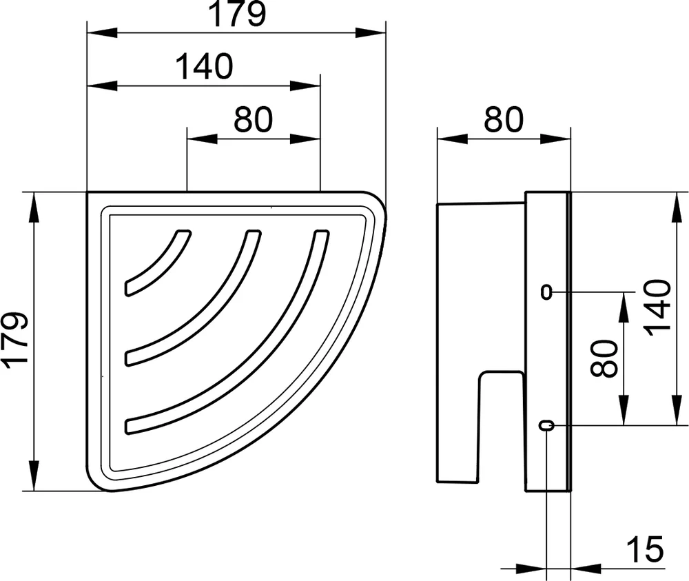 Полка Keuco Collection Moll 12757 хром, белая от магазина ЛесКонПром.ру