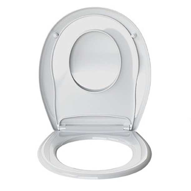 Сиденье для унитаза АкваЛиния Орхидея ПВХ белое от магазина ЛесКонПром.ру