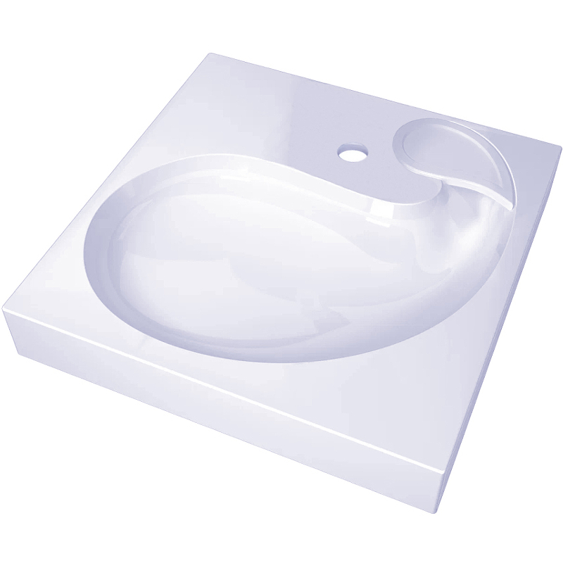 Раковина Altasan Subra 60 UPP60SUBRAs на стиральную машину Белая от магазина ЛесКонПром.ру