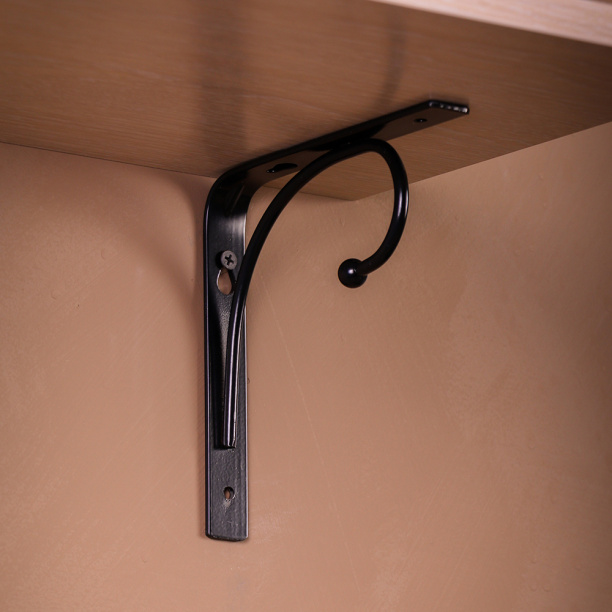 Кронштейн Лебедь 150х150 мм черный от магазина ЛесКонПром.ру