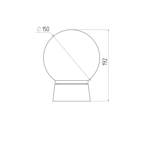 Светильник настенно-потолочный Свет Шар матовый 1х60 Вт Е27 от магазина ЛесКонПром.ру