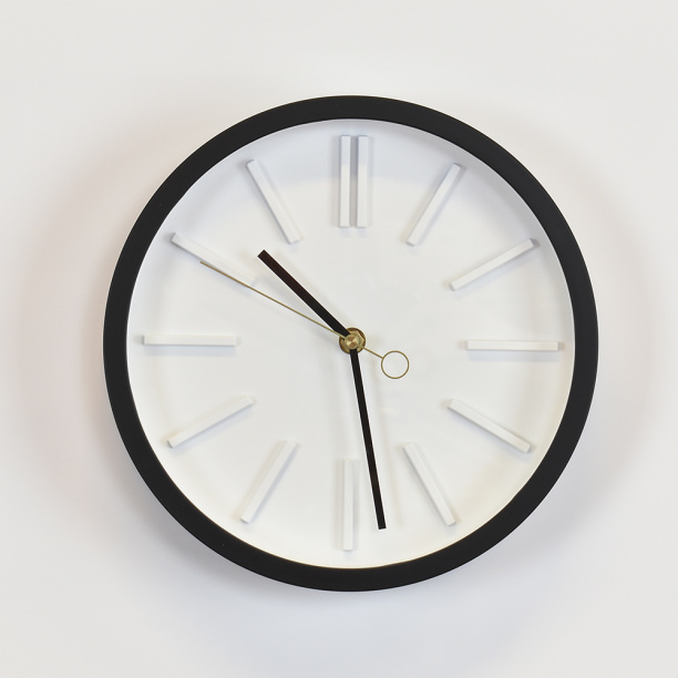 Часы настенные круглые Black d25 см от магазина ЛесКонПром.ру