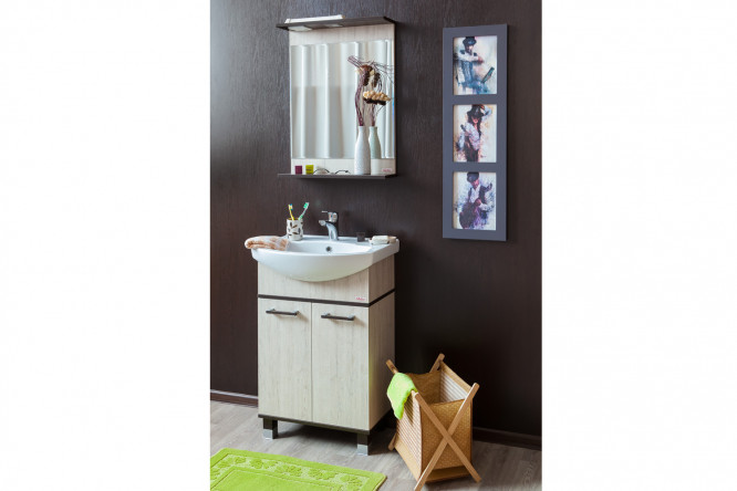 Зеркало с полкой Sanflor Толедо 80353230 от магазина ЛесКонПром.ру