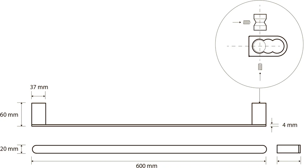 Полотенцедержатель Bemeta Galla 108104040 от магазина ЛесКонПром.ру