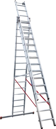 Лестница алюминиевая трехсекционная индустриальнаяНовая Высота 3x15 арт. 5230315 от магазина ЛесКонПром.ру