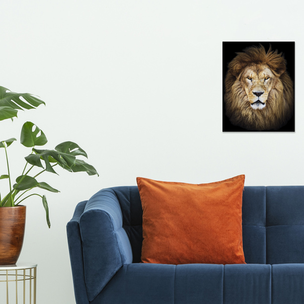 Картина на стекле Африканский лев 40х50 см от магазина ЛесКонПром.ру