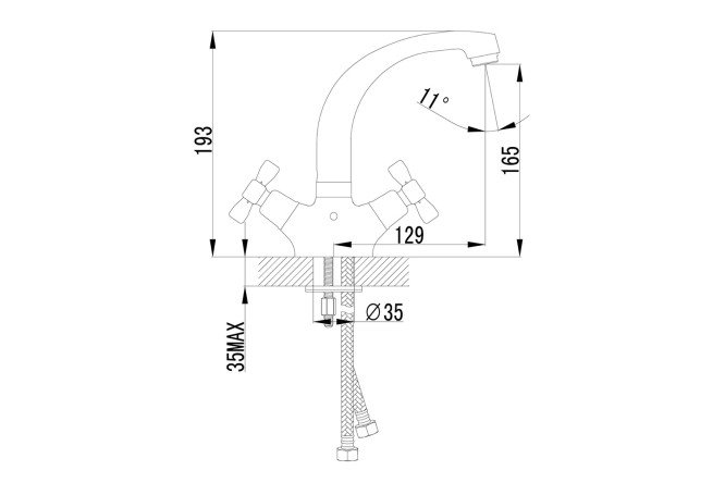 Смеситель для раковины LEMARK Benefit 80440904 от магазина ЛесКонПром.ру