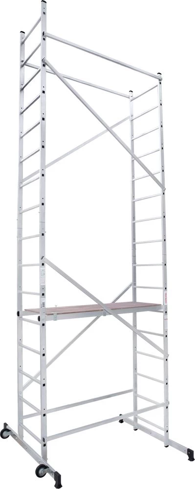 Алюминиевая Вышка-тура НОВАЯ ВЫСОТА с рабочей высотой до 3,3 м. Арт. 1450408 от магазина ЛесКонПром.ру