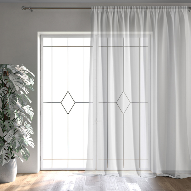 Штора-тюль Муслин 300х300 см белая от магазина ЛесКонПром.ру